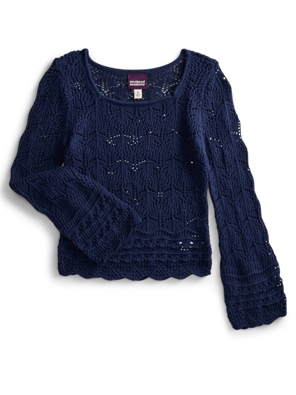 🎉4 for $20 Weekend Academy Girls Crochet Sweater